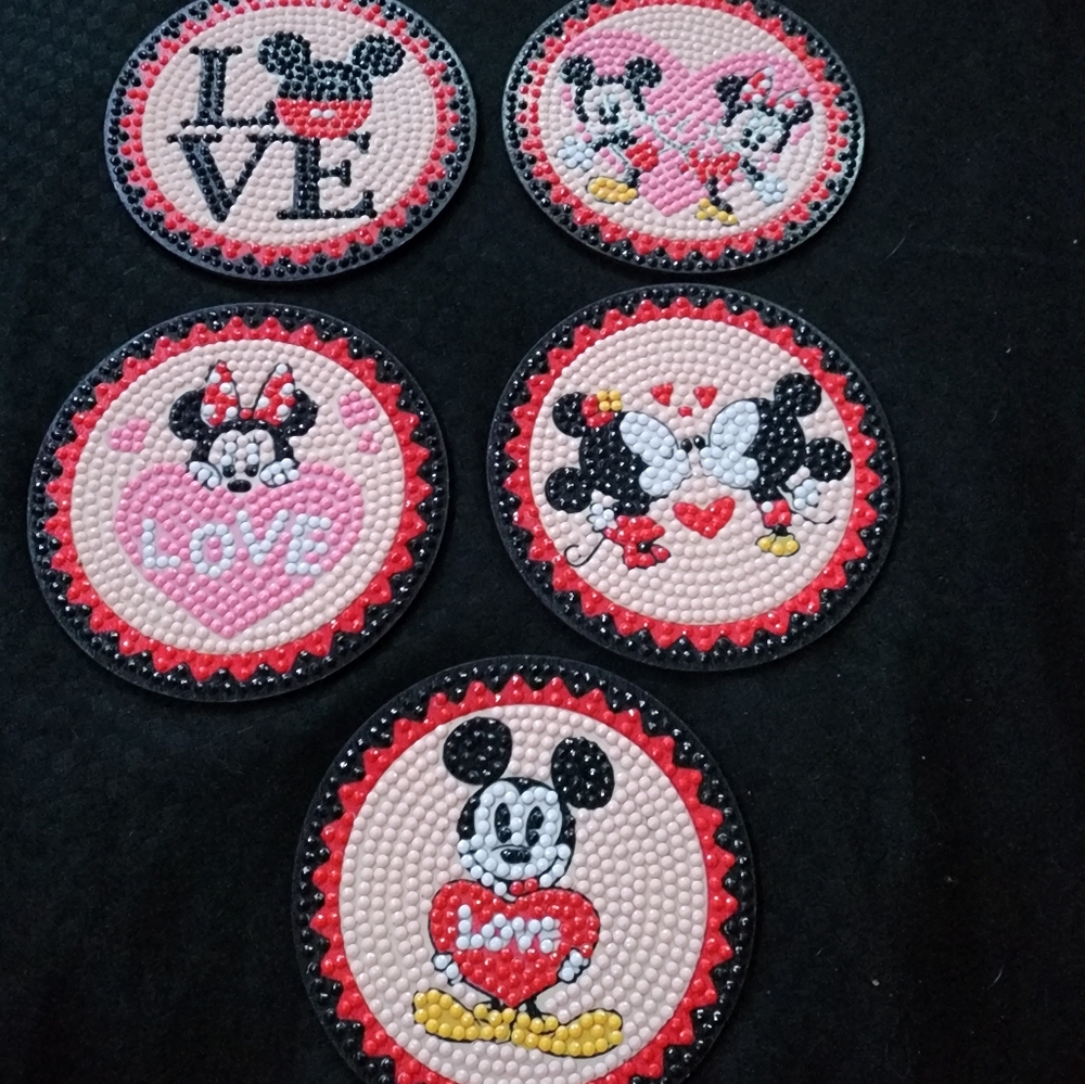 Minnie & Mickey Disney Cup Coasters
